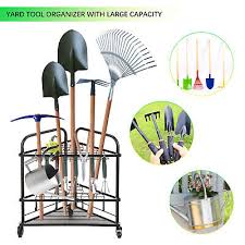 Mobile Garden Tool Storage Rack With