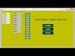 c code for create dynamic textbox