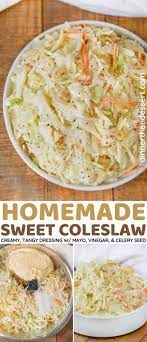 sweet coleslaw recipe dinner then