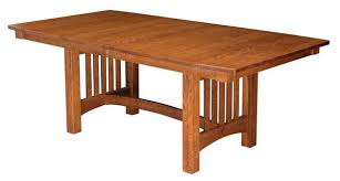 All hardwoods have variations in their color and grain. Bellingham Mission Trestle Dining Table From Dutchcrafters Amish
