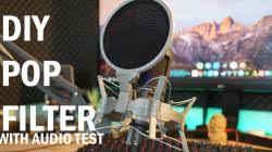 Position it directly in front of your microphone (about an inch away). Diy Pop Filter 3d Models Stlfinder