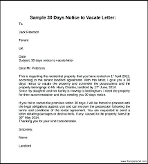 Template For 30 Day Notice Xtech Me