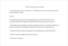 23 Thank You Letter To Boss Templates Free Sample Example Format