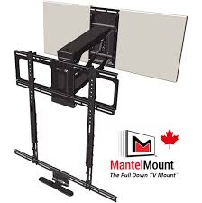 Above Fireplace Pull Down Tv Mount