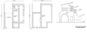 first floor plans and south elevation