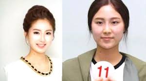 korean beauty pageant before after