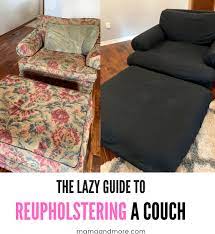 Lazy Guide To Reupholstering A Couch