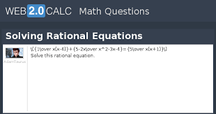 View Question Solving Rational Equations