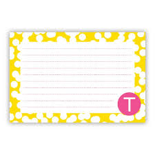 Hole Punch Personalized Double Sided Recipe Cards Set Of 24