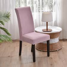 Velvet Plush Dining Chair Covers