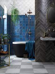 Classic Blue Tiles By Walls And Floors