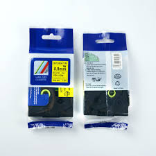 Us 27 5 5 Pcs Lot Mix Brother Hse Heat Shrink Tubing Tape Cable Mark Black On Yellow Hse 621 Hse611 Hse631 Hse641 Hse651 For P Touch In Printer