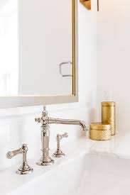 mirror with gold and wood trim design ideas