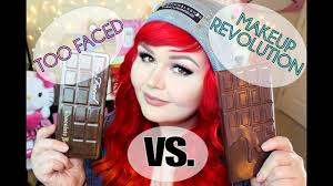 too faced chocolate bar palette vs