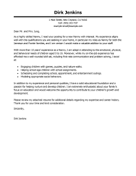 Nanny Cover Letter Example   Example Cover Letter