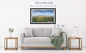 Hanging Art Above Your Sofa 2 Simple