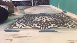 how to paint a floor with chalk paint