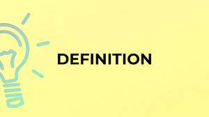 meaning of the word definition
