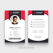 corporate office employee id card template
