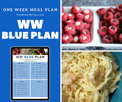 ww blue plan week meal plan