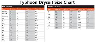 39 Abiding Dry Suit Size Chart