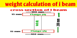 how to calculate weight of i beam and