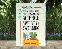 Science Sweat Swearing Garden Flag