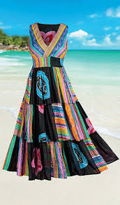 Colourful Tiered Fiesta Dress