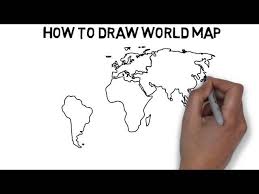 how to draw world map you
