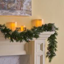 108 In Lighted Faux Garland