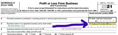 business tax id number fein and ein