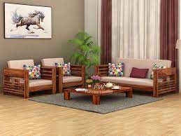 Buy Solid Sheesham Sofa Set Made With