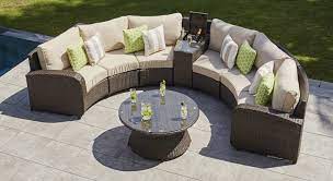 Outdoor Curved Rattan Sofa The Arc