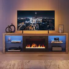 Bestier Fireplace Tv Stand For 75 Inch