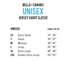 Bella Unisex T Shirt Size Chart Coolmine Community School