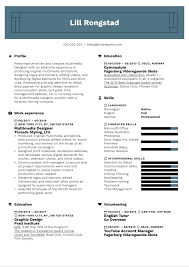 A graphic designer is a skilled creative professional who uses various software programs, for example, photoshop, gimp, and canva and techniques, such as typography and motion graphics to create original digital pieces of. Multimedia Designer Resume Example Kickresume