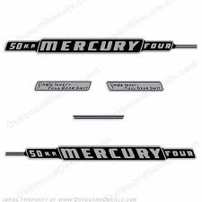 mercury 1962 50hp outboard engine decals