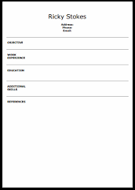 Creating a professional resume is much easier with this blank resume template for word, so you can be confident in your chances to get an interview. What Is Blank Resume Templates And Format Of Blank Resume