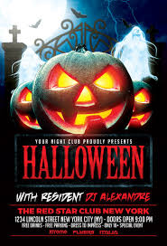 Download Halloween Nightclub Party Flyer Template For Photoshop