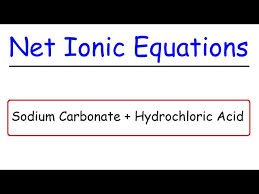 Sodium Carbonate Hydrochloric Acid