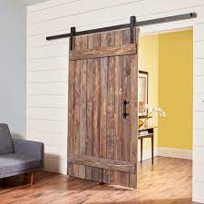build a simple rustic barn door diy