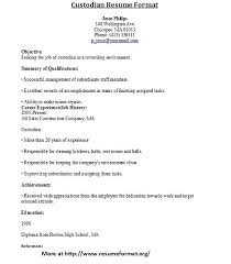 Janitorial Resume Sample Janitor Cover Letter For Best Resumes