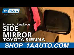 replace side mirror 04 10 toyota sienna