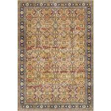 artistic weavers leicester oriental machine washable area rug tan 6 7 x 9