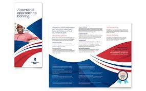 bank brochure template design