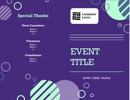 If you have a plan to make a birthday event, you would need an invitation card some templates can be customized online, so you don't need a graphics editor or word editor software to add texts, message and photos. Wedding Program Template