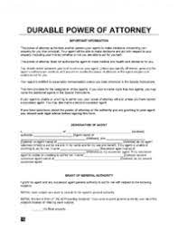 free power of attorney poa forms