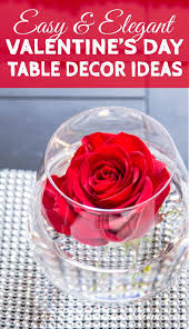 easy valentine day table decoration