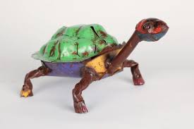 Recycled Metal Turtle Mexican Folk Art
