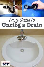 how to clear a clogged sink drain